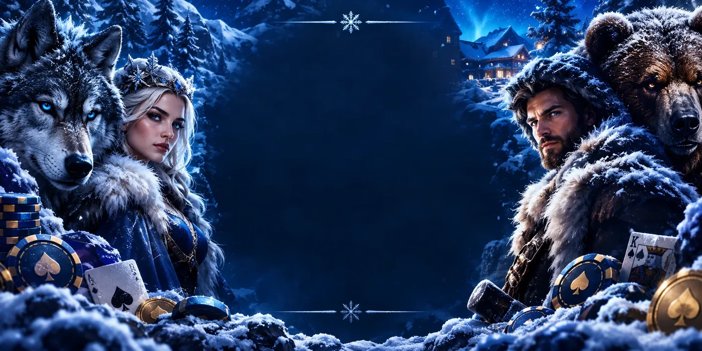 Winter casino aurora banner